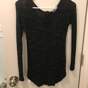 Black Strechy Thin Sweater Material